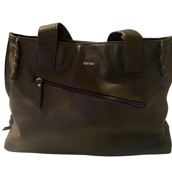 Kensie Dark Olive Green Purse/Tote - Picture 4 of 16